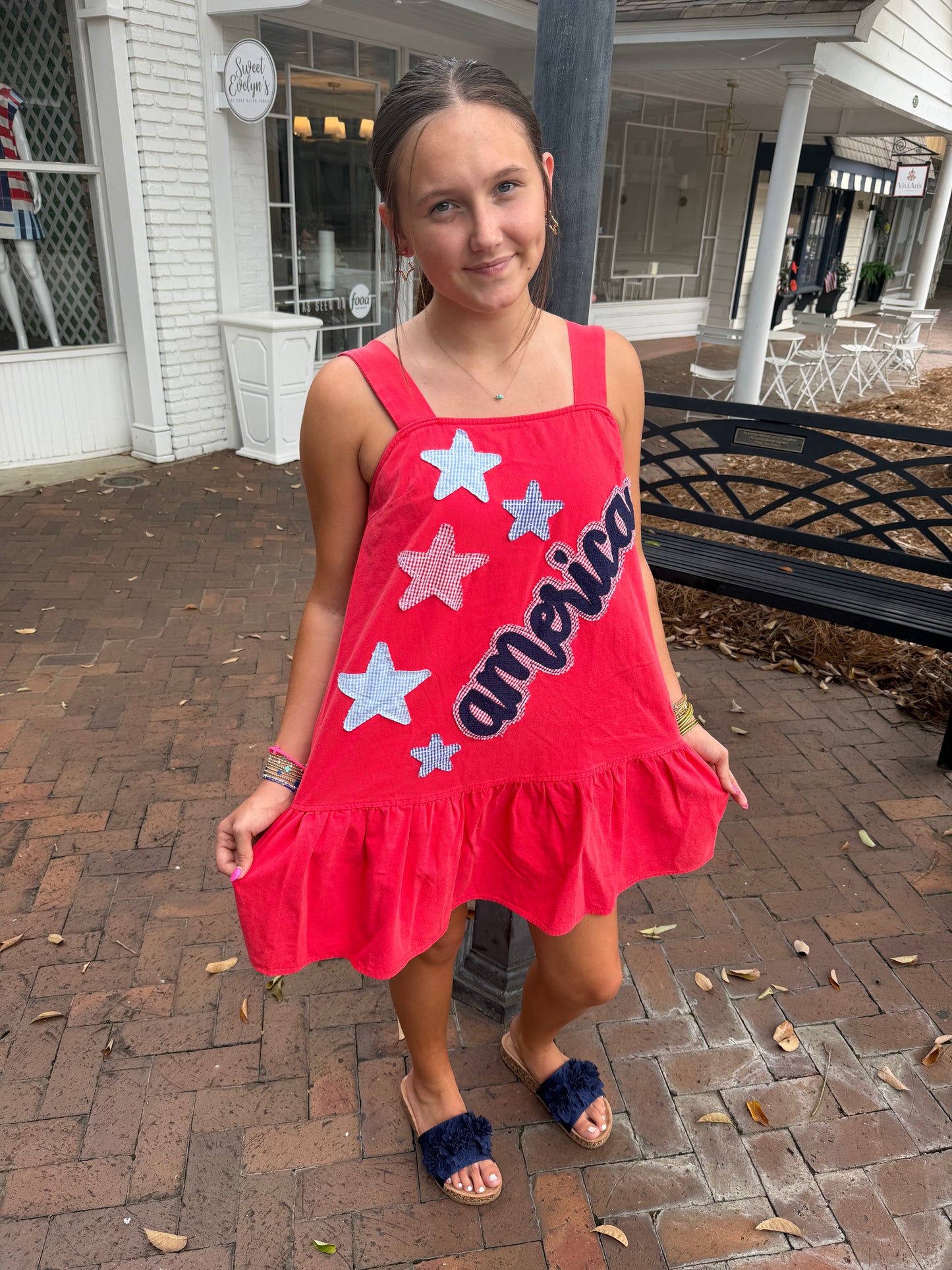 America Patchwork Dress